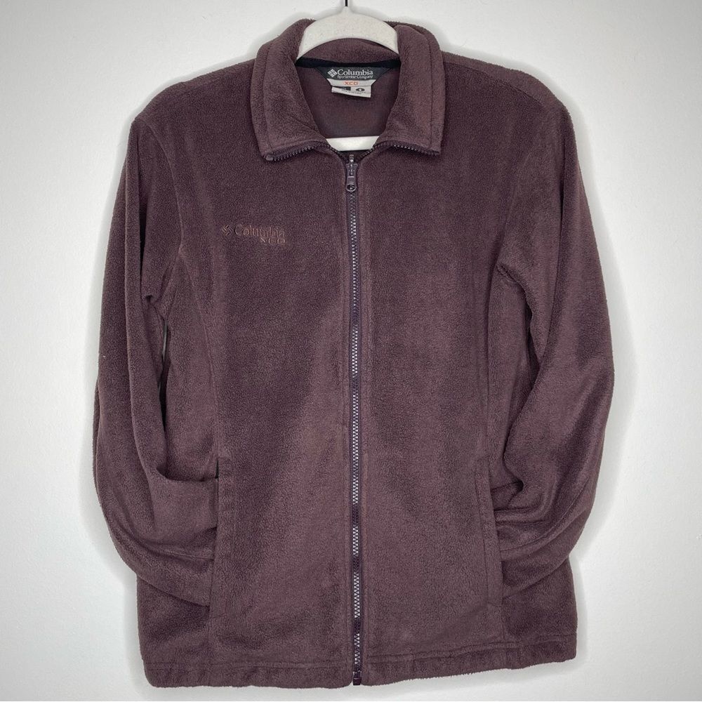 Columbia Fleece Zip Up Jacket Plum Purple Size‎ Small